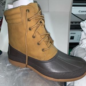 ALEADER Mens Duck Boot | Waterproof Shell | Fur Lined Insulated Winter Snow Boot